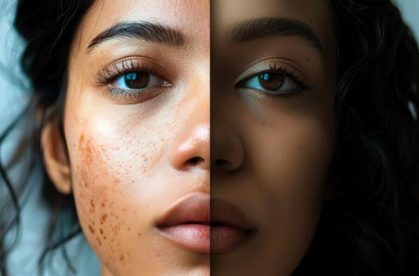 Pigmentation before and after